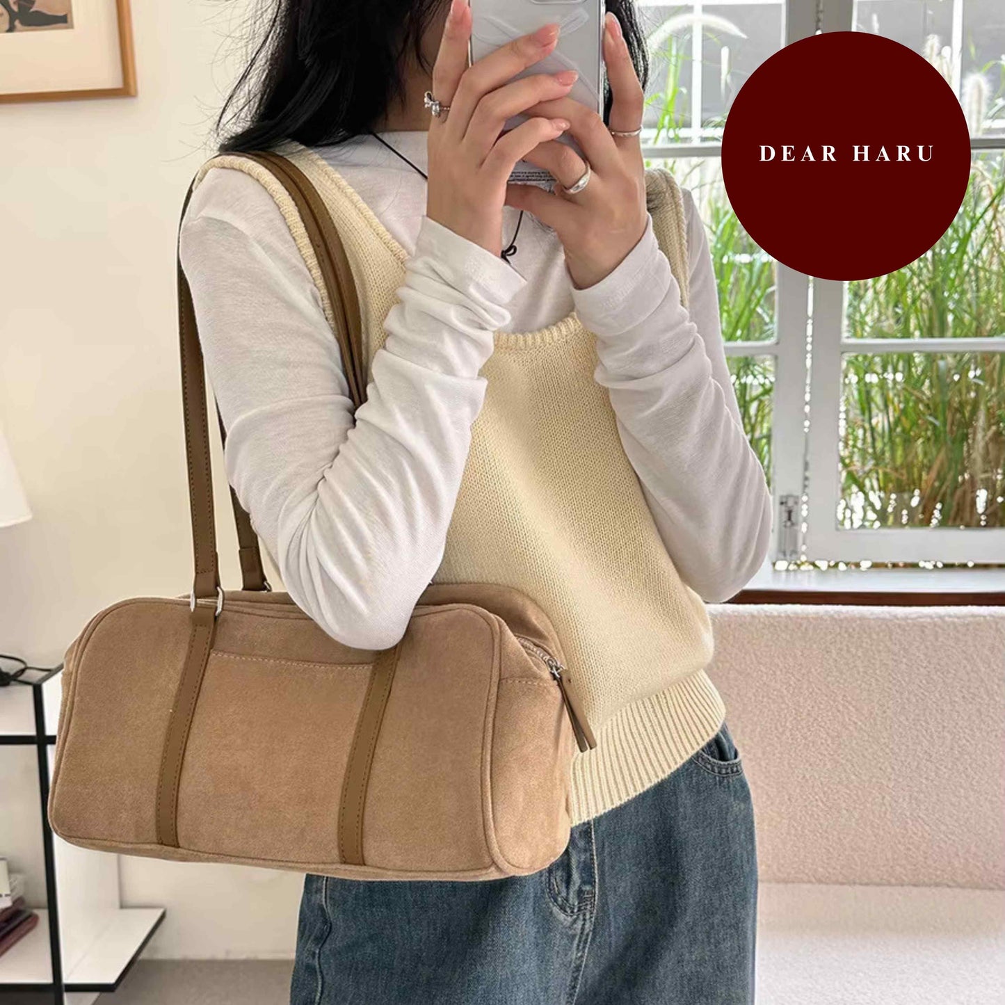 The Dione in apricot